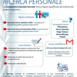 Avviso Ricerca Personale : OSS e OSA – COMUNI AZIENDA SPECIALE CONSORTILE B02